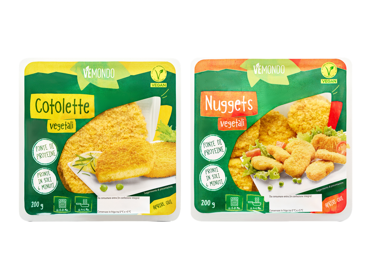 Nuggets o cotolette vegetali
