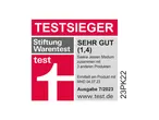 Stiftung Warentest: Saska Jessen Medium mit „sehr gut“ (1,4) bewertet.