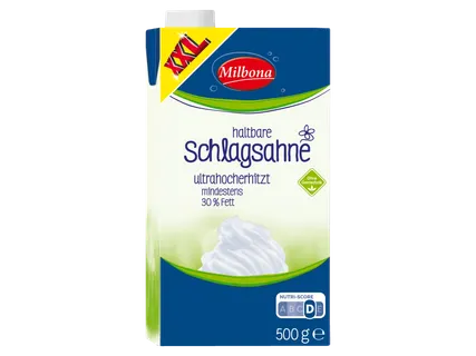 XXL Milbona haltbare Schlagsahne
