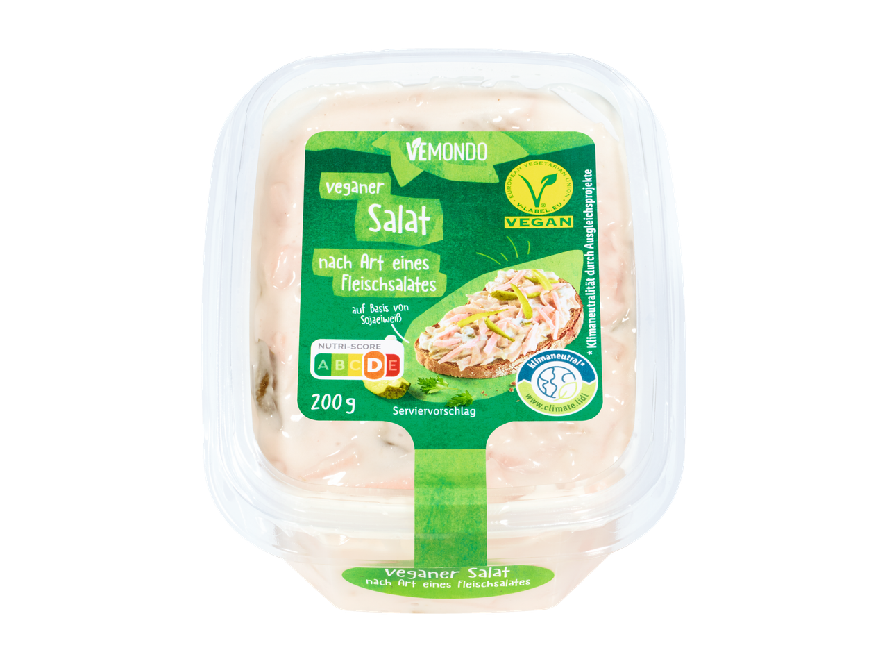 Vemondo veganer Salat, wie ein Fleischsalat.