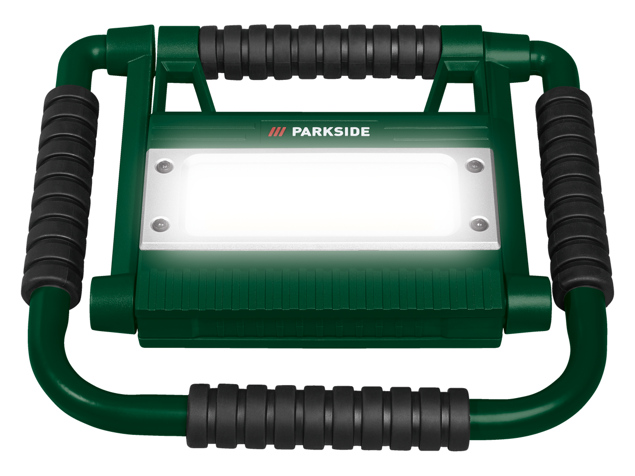 Lampă de lucru Parkside cu mâner ergonomic.