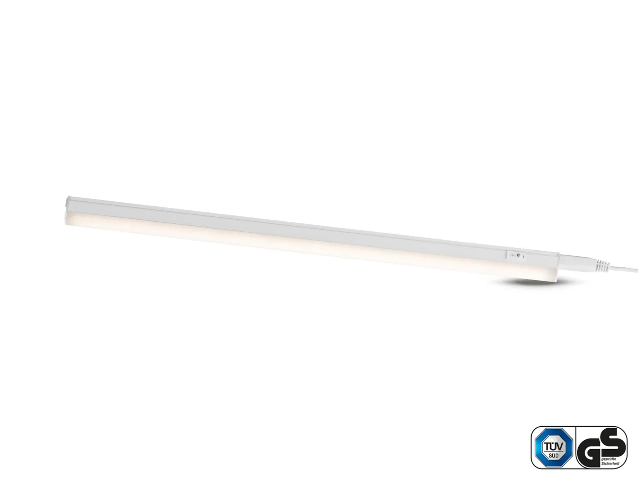Bijela LED svjetiljka s prekidačem.