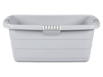 Grey rectangular W5® laundry tub, 40 l.
