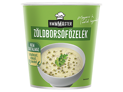 Zöldborsó- / tökfőzelék