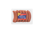 Salsichas de porco fumadas Dulano (tipo Bockwurst) numa bandeja, 1200g