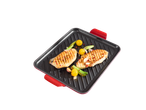 Placa de ferro fundido SILVERCREST com frango grelhado e vegetais