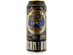 Bière Steam Brew Imperial Stout en canette, design steampunk.