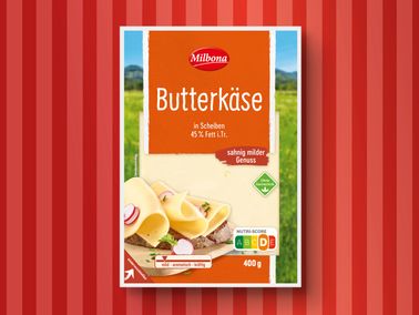 Milbona Butterkäse in Scheiben