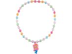 Collana di perline colorate con ciondolo a sirena