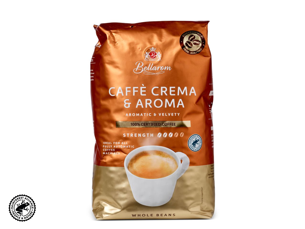 Bellarom Caffè Crema & Aroma: hele koffiebonen, fluweelachtige aroma.