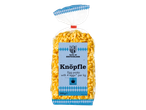 Knöpfle eierpasta met 4 eieren per kg, verpakking van 500g.