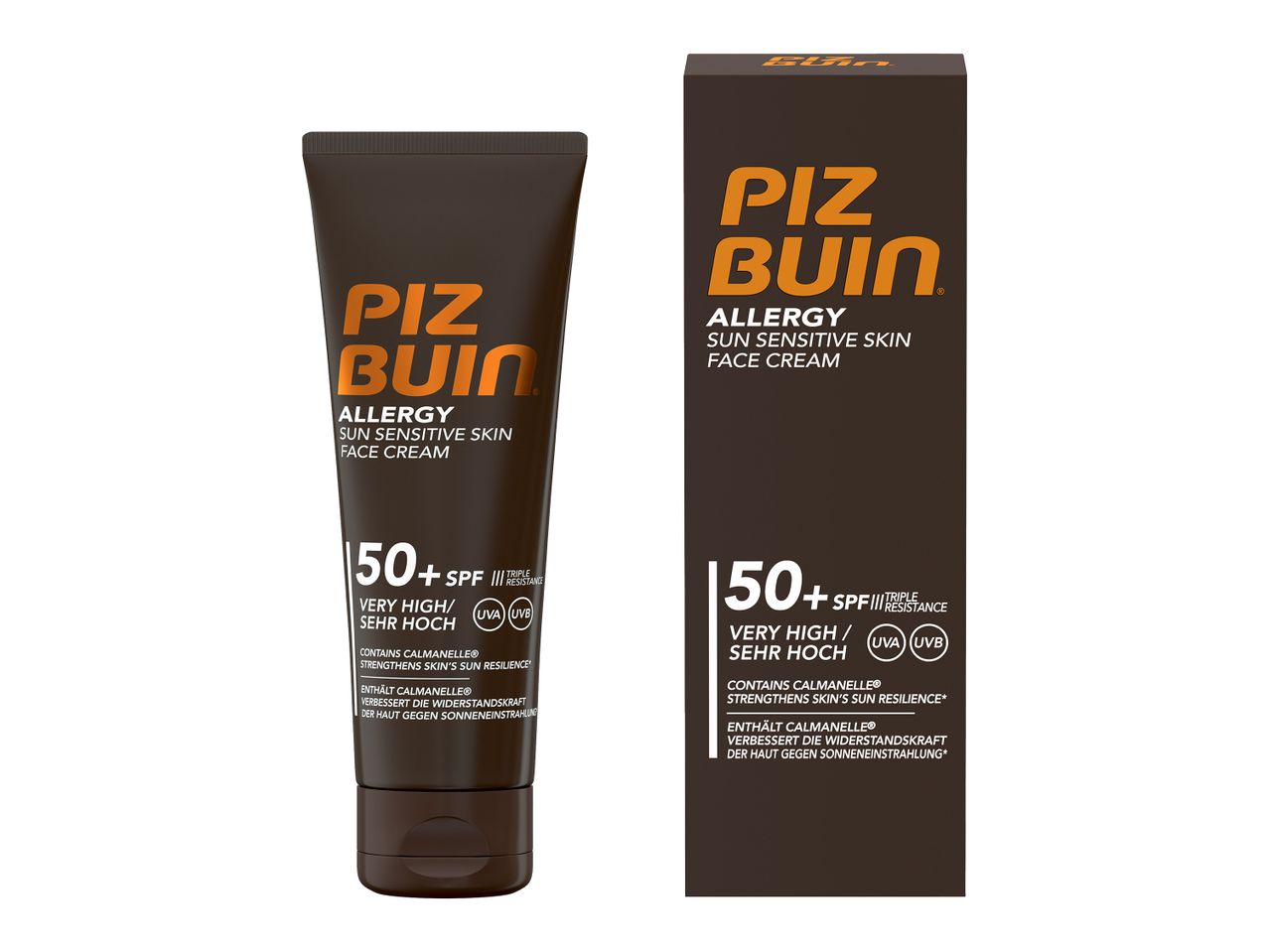 Αντηλιακή κρέμα προσώπου για ευαίσθητο δέρμα με SPF 50+ για πολύ υψηλή προστασία UVA/UVB.