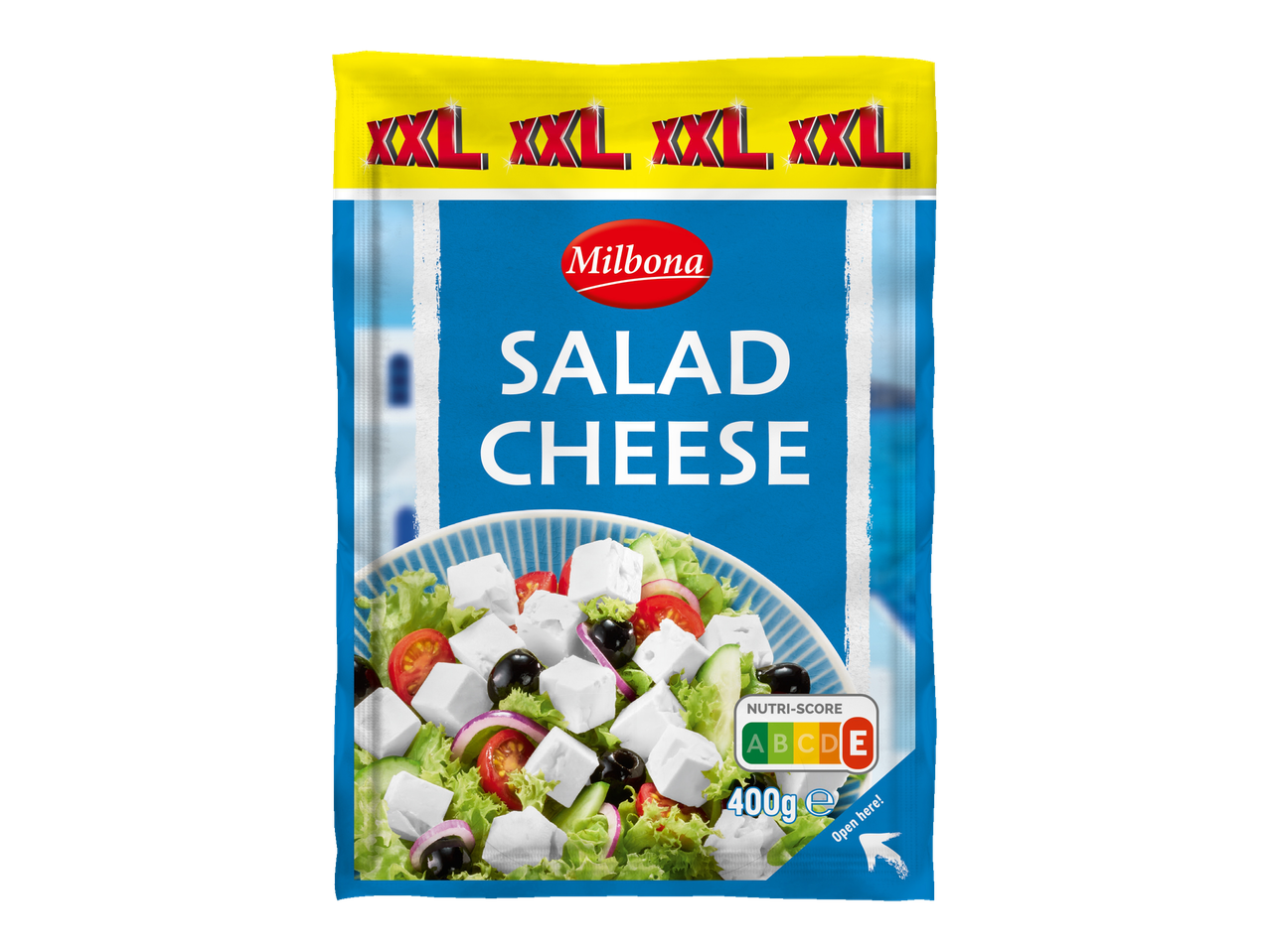 Fromage à salade Milbona XXL, paquet de 400g.