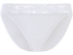 Slip bianco con bordo in pizzo