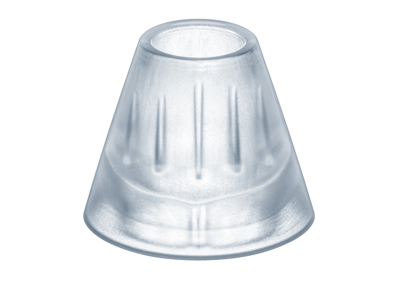 Sanitas Pooride Puhastaja, valge kooniline pooride puhastamise seade.