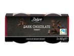 Dark chocolate dessert with chocolate mousse, 2 x 60g, Fairtrade cocoa.