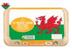 15 Woodcote free range Welsh eggs, mixed sizes.