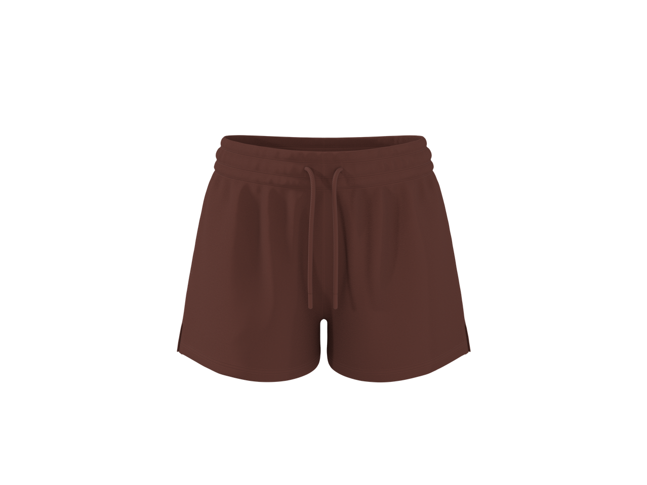 Shorts marron avec cordon de serrage