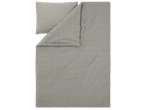 LIVARNO home Renforcé Duvet Cover Set with a geometric pattern in beige and blue