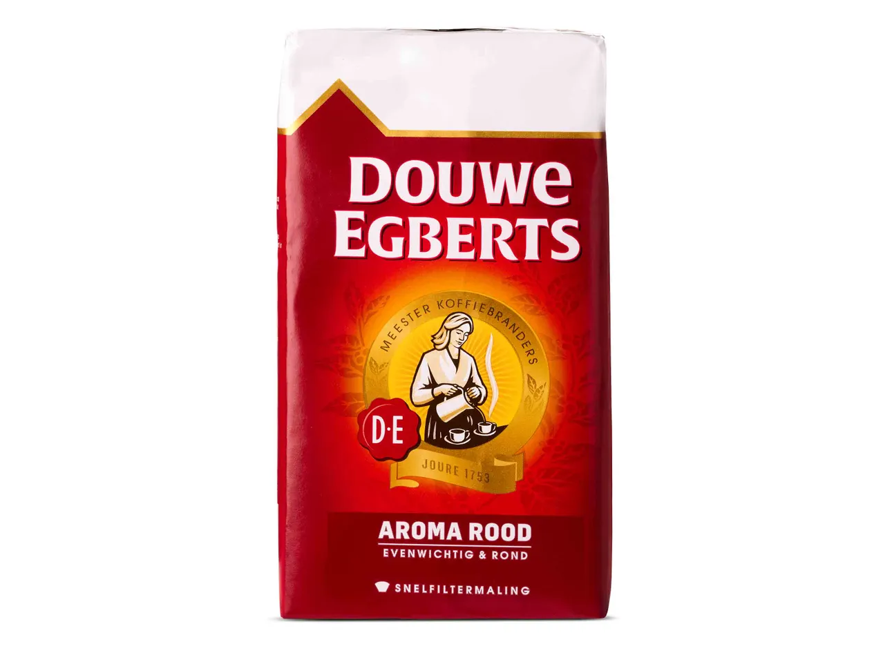 Zak Douwe Egberts Aroma Rood koffie.