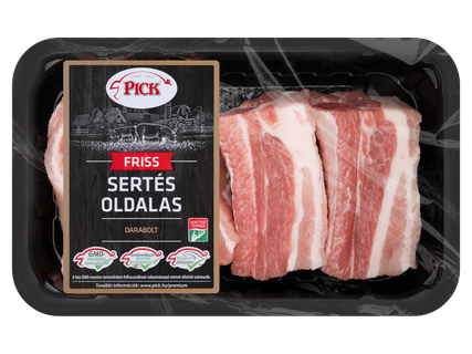 Friss sertésoldalas