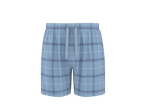 Pantaloni scurți de pijama bărbătești ESMARA MEN, albaștri, cu carouri.