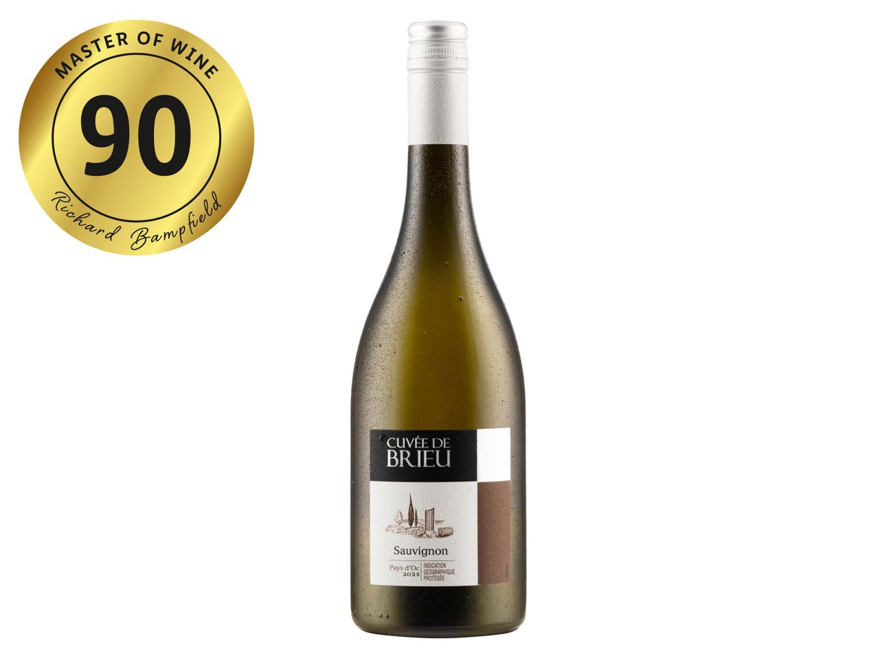 Cuvée de Brieu Sauvignon Blanc white wine, 90 points from Richard Bampfield.