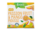 Vemondo vegan mango-passievruchtenmousse.