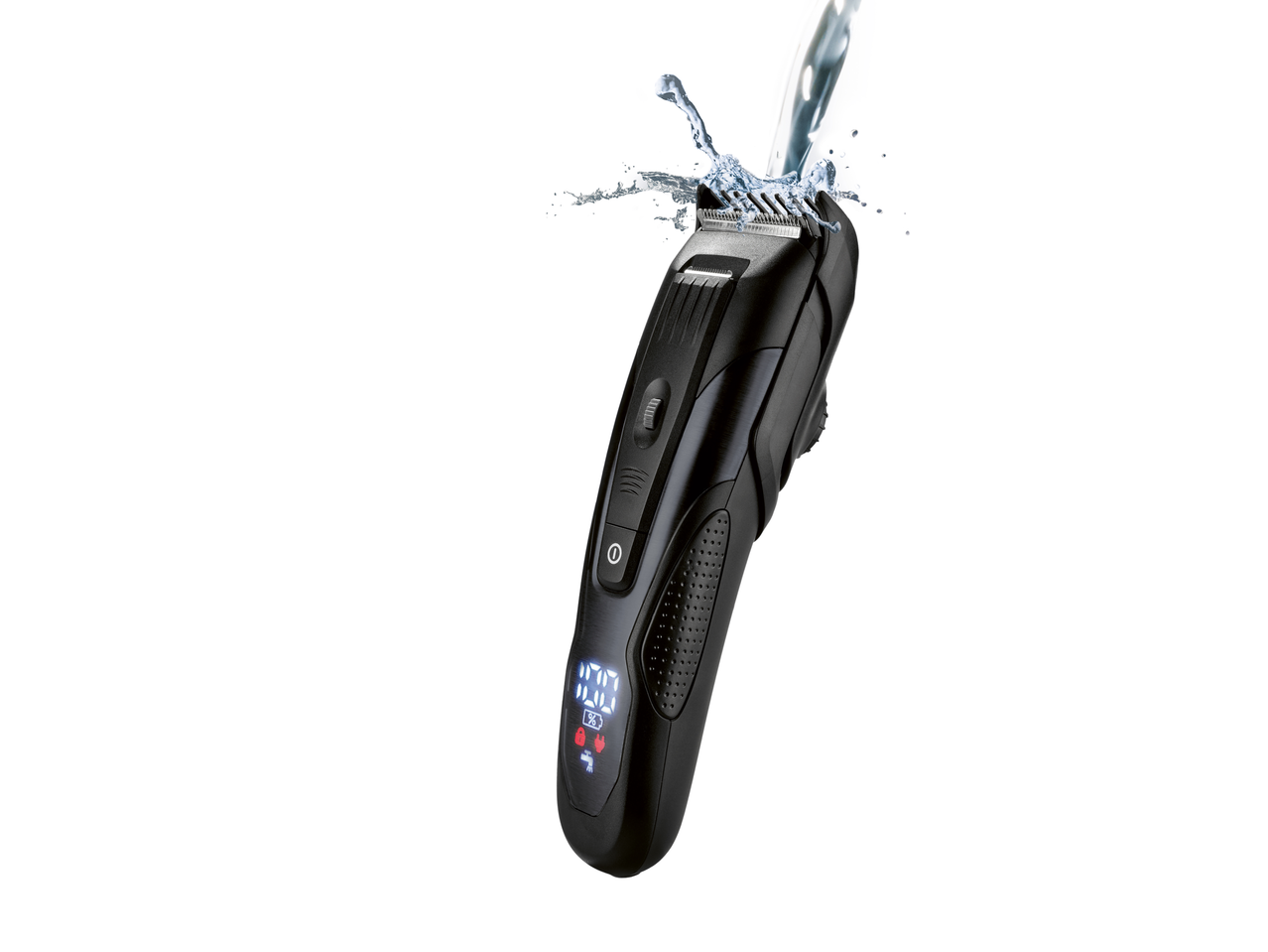 Aparador de cabelo e barba Cien Beauty com proteção contra água e display digital.