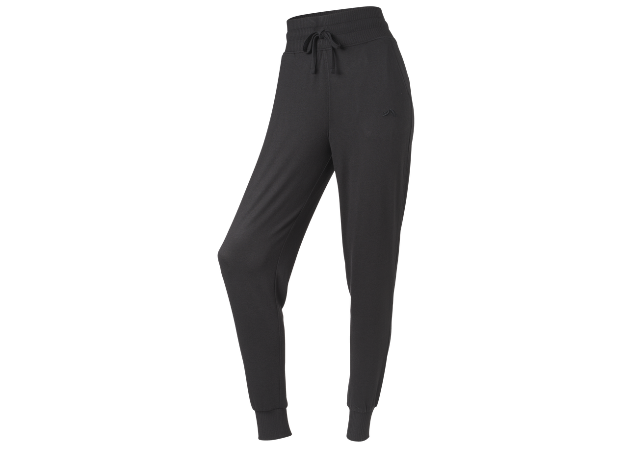 CRIVIT Черни спортни панталони с връзки и маншети.