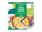 Chef Select cheese & onion quiche, British cheese.