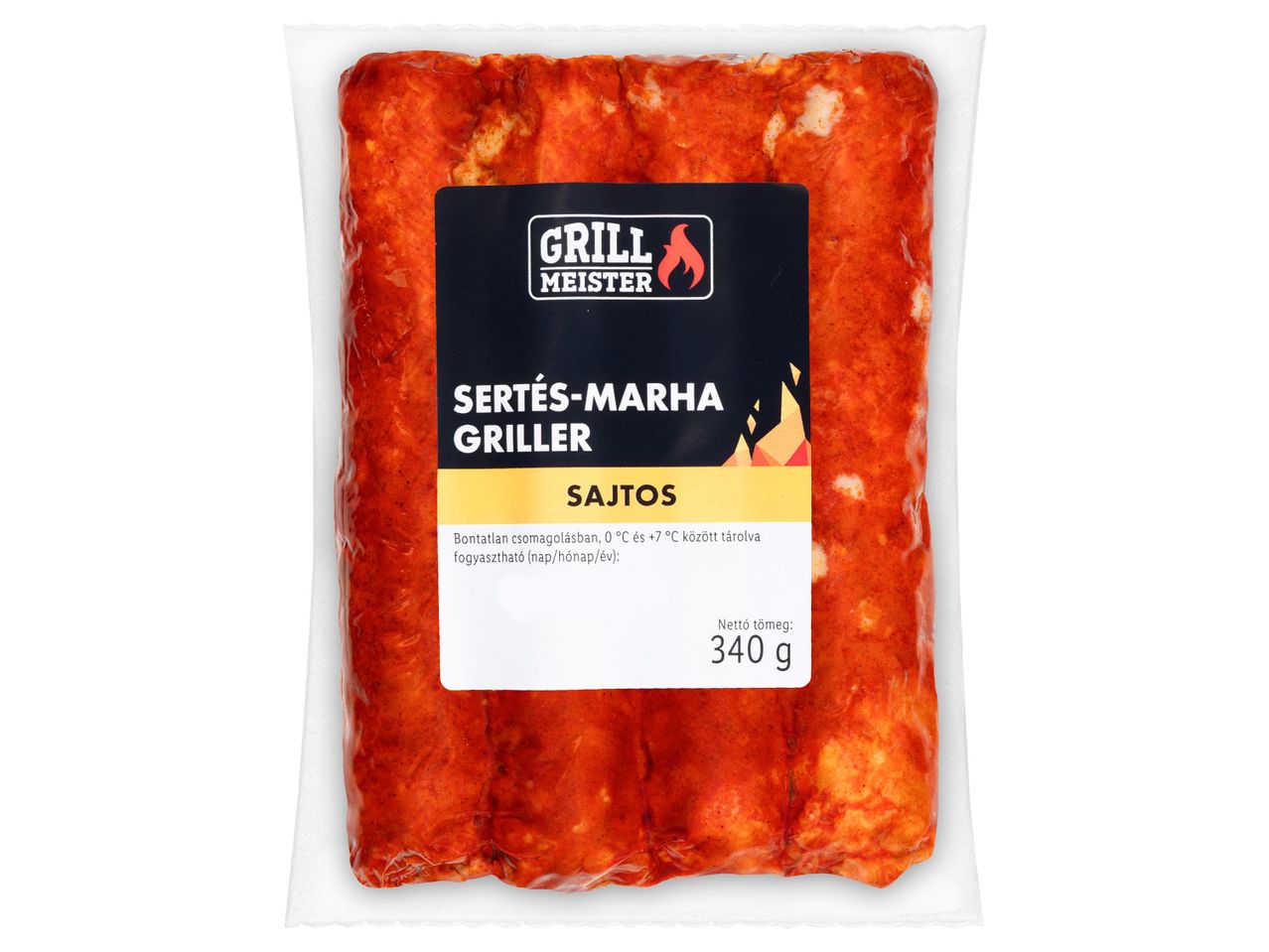 Grill Mester grillezett csirkekolbász csomagolásban.