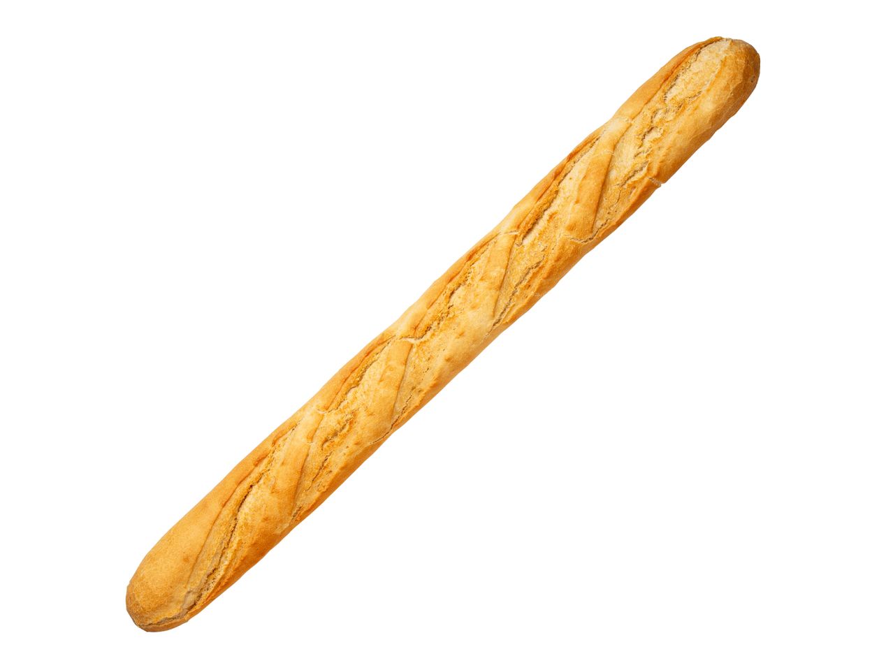 Pitkä, rapea baguette.