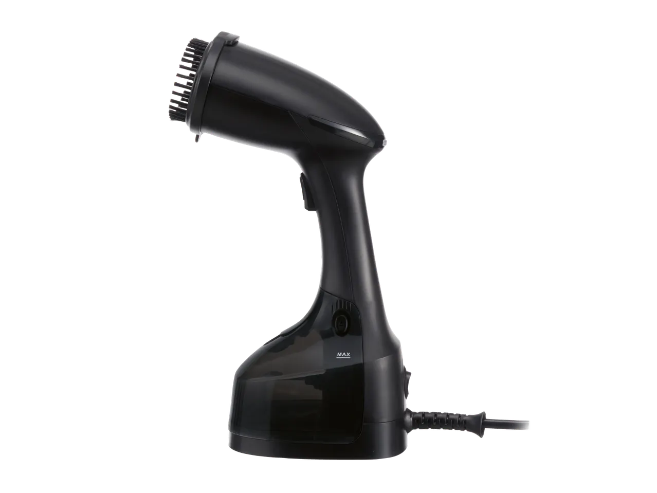 Escova a vapor Silvercrest® preta, vista lateral
