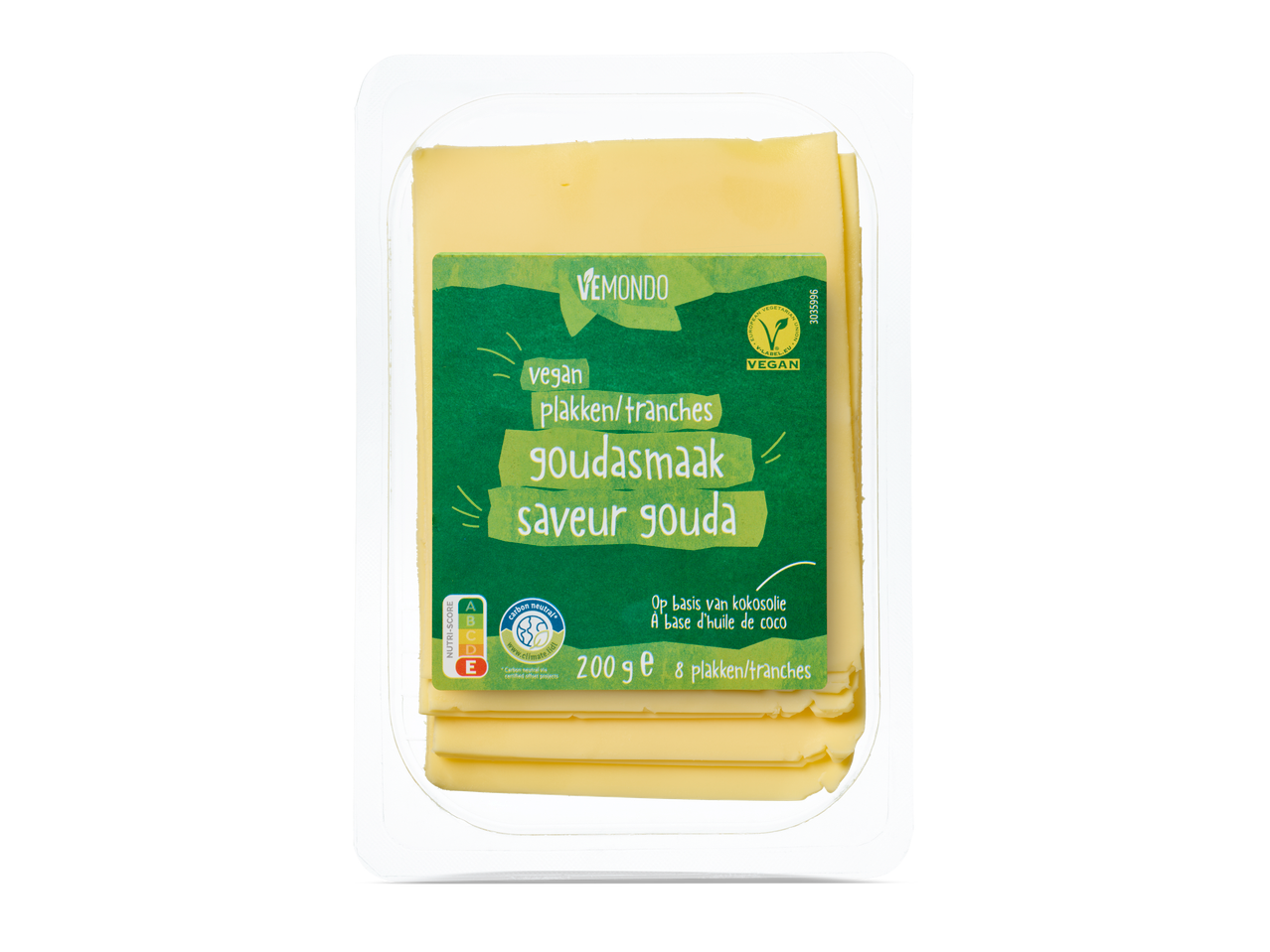 Vemondo vegan Gouda kaasschijven.