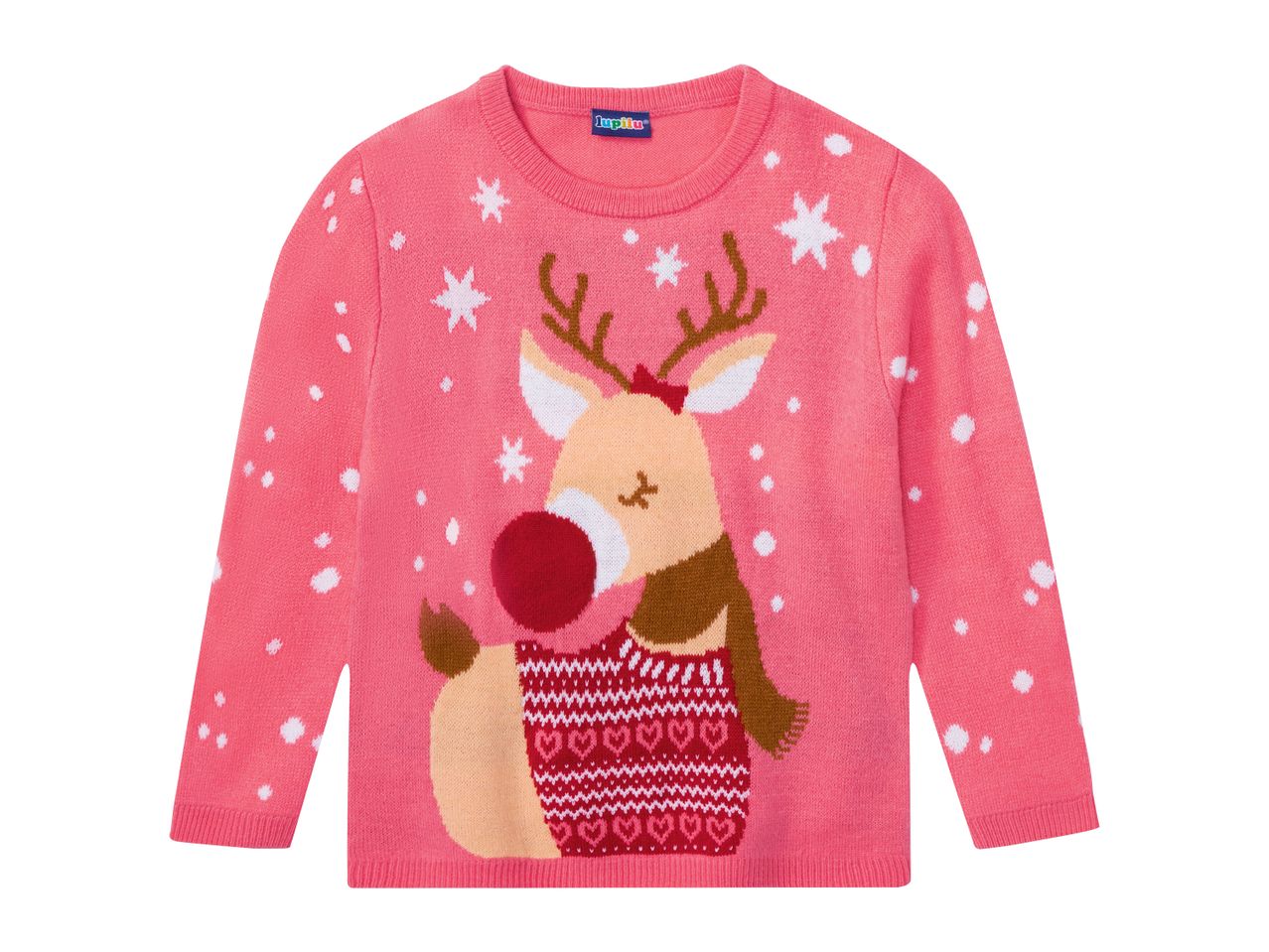 Go to full screen view: Lupilu Younger Kids’ Light-Up Christmas Jumper - Image 1