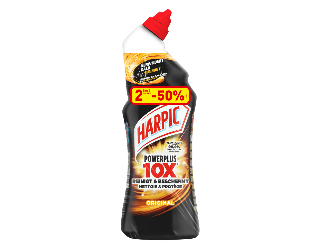 Deux nettoyants WC Harpic Powerplus 10x.