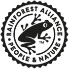 Rainforest Alliance Siegel: Menschen & Natur.