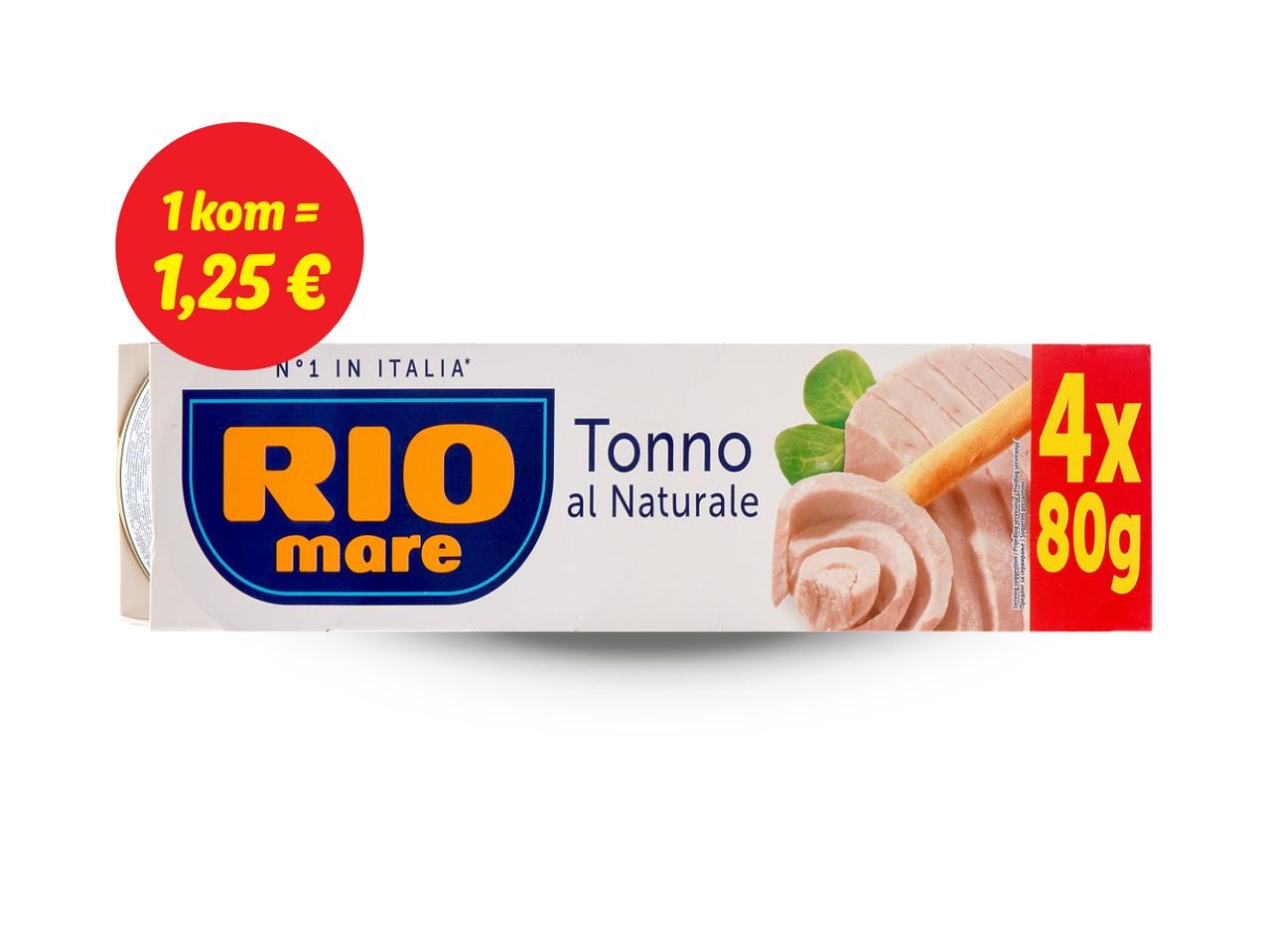 Pakiranje Rio Mare tune u ulju, 4x80g.