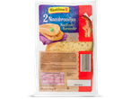 Tastino Naanbroodjes: Twee knoflook-koriander naanbroodjes in een verpakking.