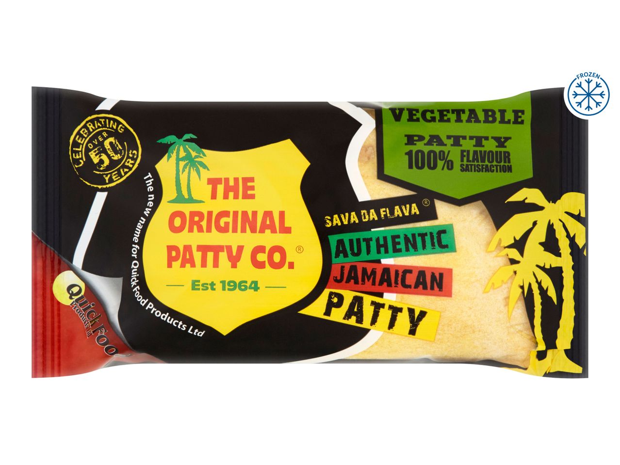The Original Patty Co. Jamaican Patty, vegetable, 100% beef.