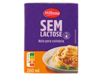 Milbona Nata para Culinária Sem Lactose com Nutri-Score D e sugestão de apresentação com massa.