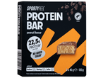 SPORTYFEEL Protein szelet, földimogyoró ízű, 22,5g fehérje szeletenként, hozzáadott cukor nélkül.