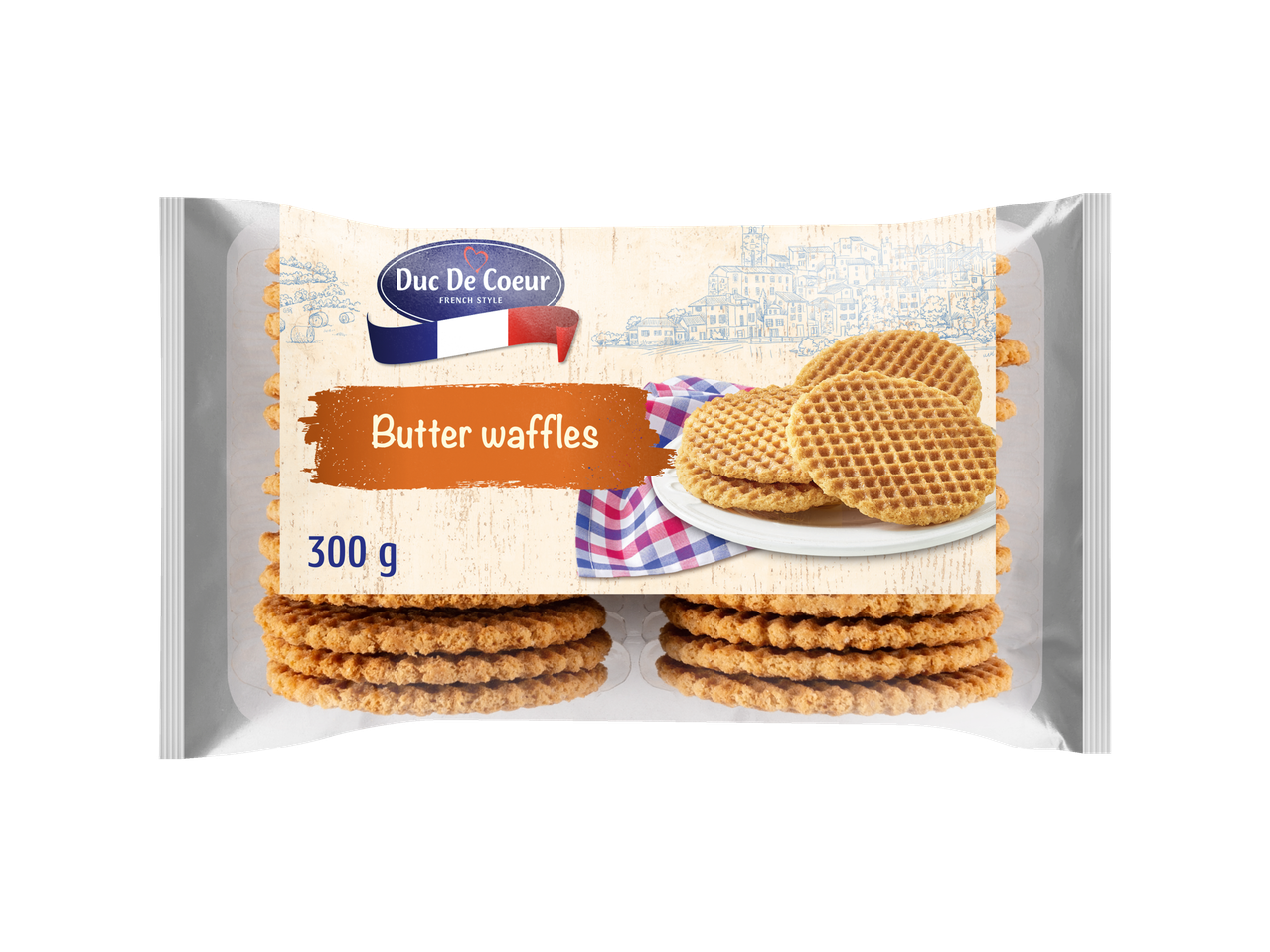 Duc De Coeur boterwafels, Franse stijl, 300g.