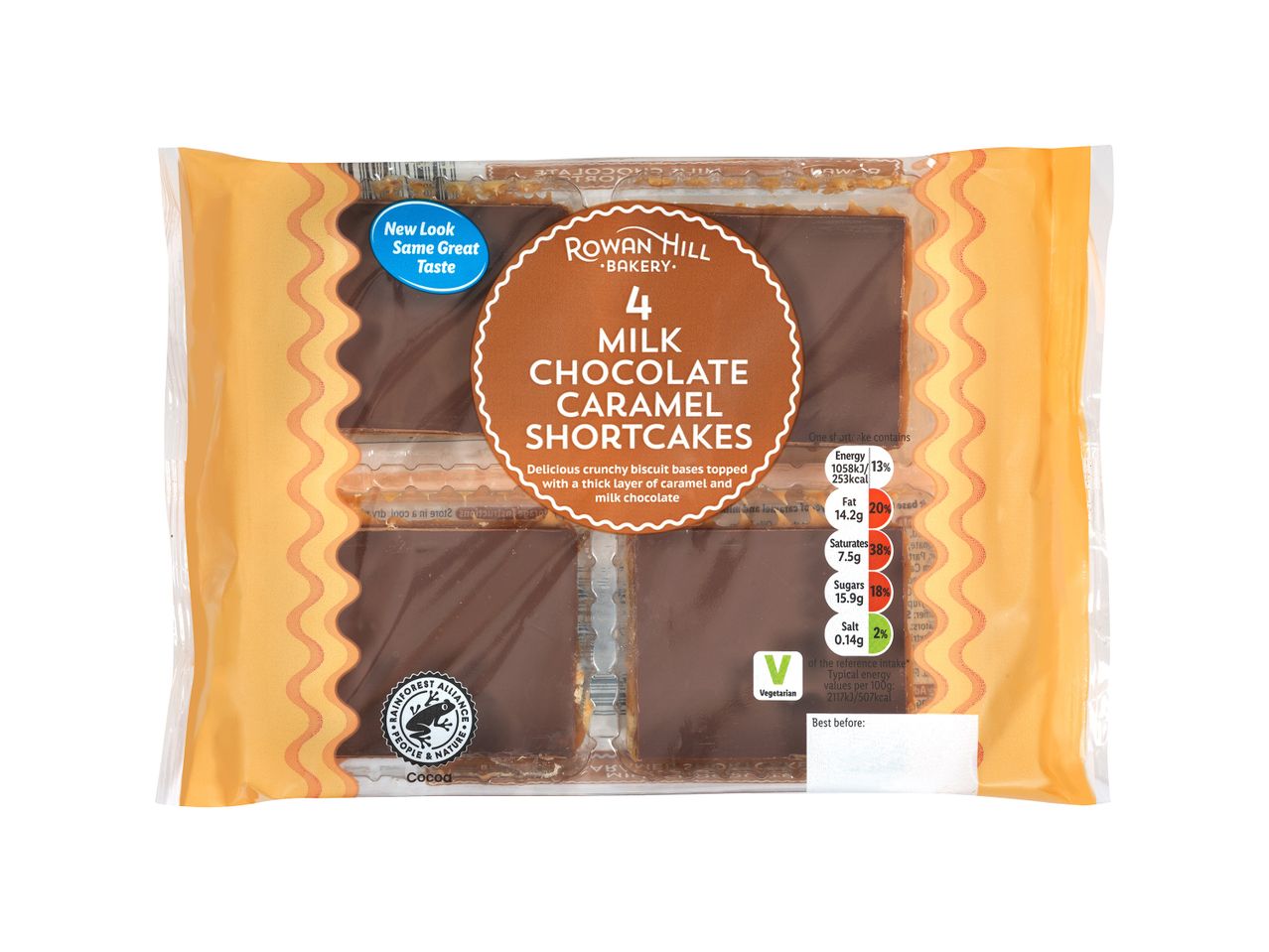 Go to full screen view: Rowan Hill Caramel Shortcake Squares - Image 1