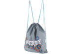 Grey Mickey Mouse drawstring backpack.