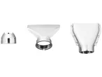 Trois embouts métalliques pour pistolet thermique.
