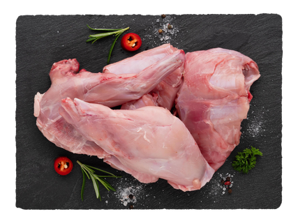 Friss, darabolt nyúlhús