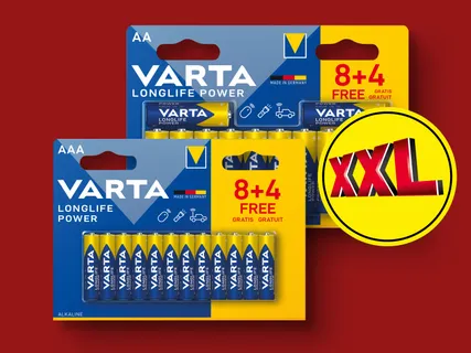 Varta Longlife Power Batterien AAA/AA