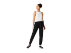 CRIVIT Ladies' Joggers in black, paired with a white tank top and athletic shoes.